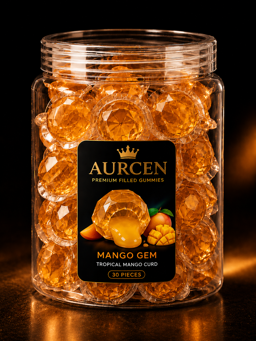 Aurcen Mango Gem – Tropical Mango Crystal Candy 🥭