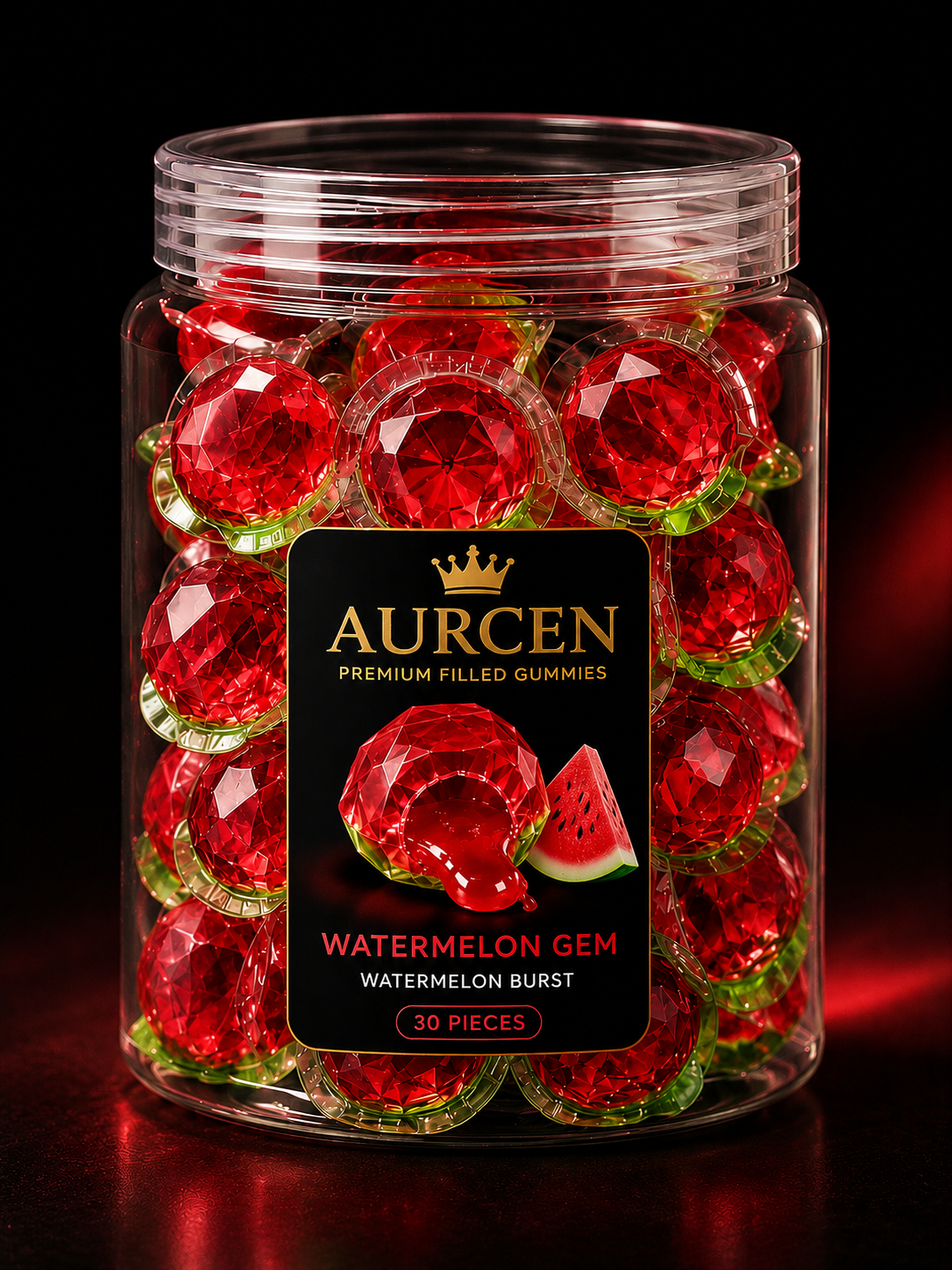 Aurcen Watermelon Gem – Refreshing Crystal Candy 🍉