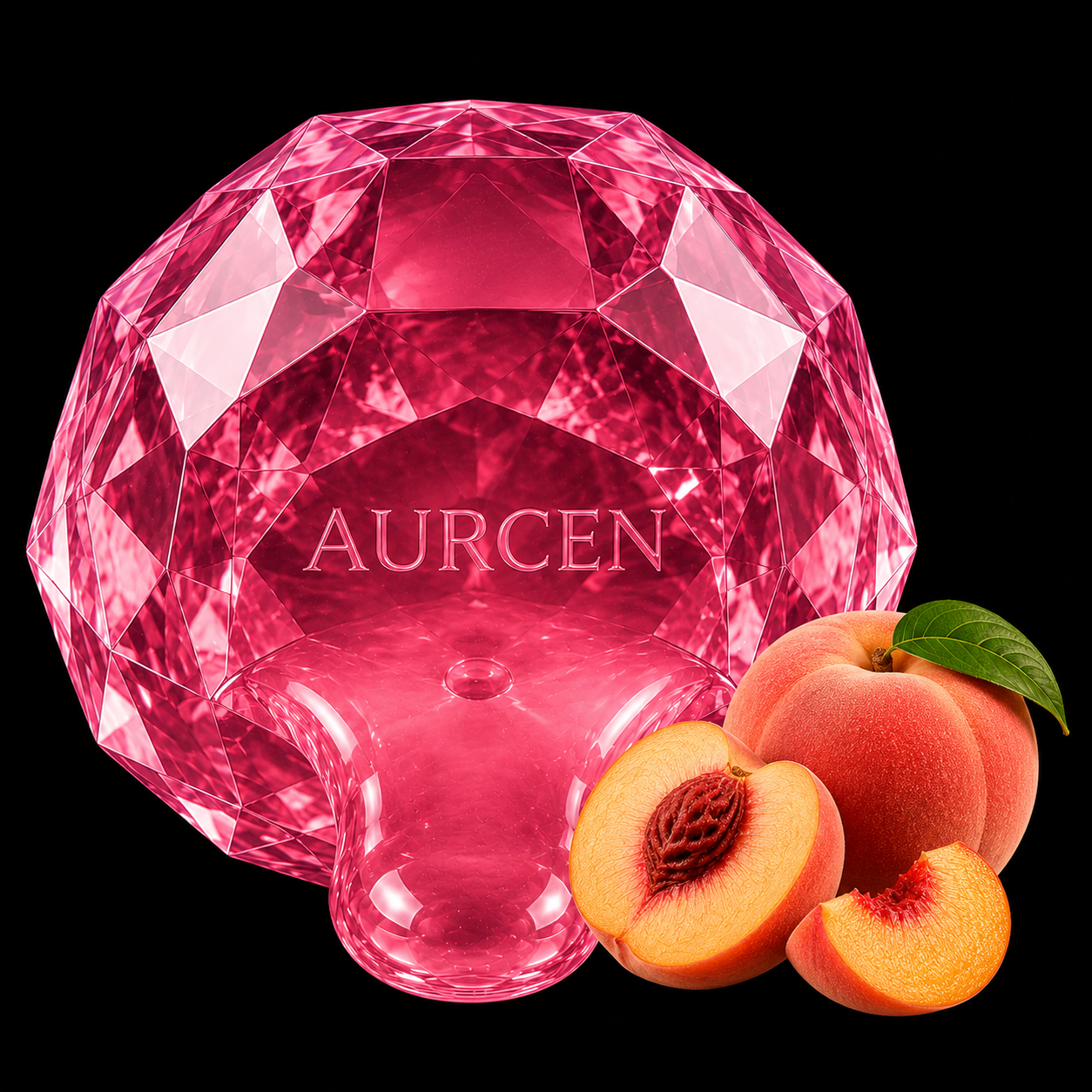 Aurcen Peach Gem – White Peach Crystal Candy 🍑